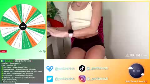 Petite Irish online show from 03.14.26