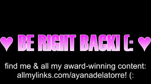 Ayana Delatorre online show from 06.11.26
