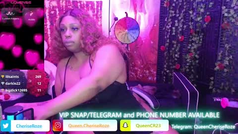 Snapshot of queencroze chatting on 02.27.25 Queen Cherise Roze online show from 02.27.25