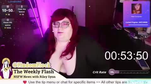 Snapshot of rileysynn chatting on 05.30.26 RileySynn online show from 05.30.26