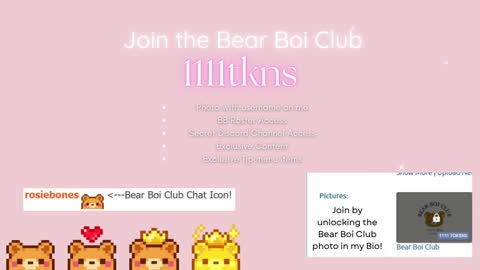 Rosie Bones online show from 10.09.25