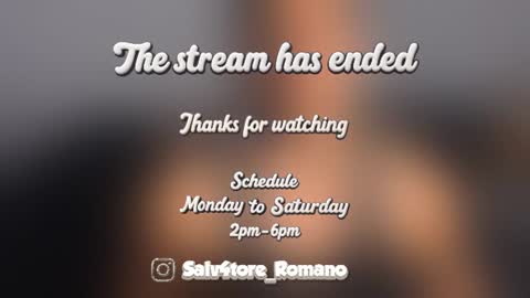 Snapshot of salvatore_romanoo chatting on 07.01.26 Salvatore online show from 07.01.26