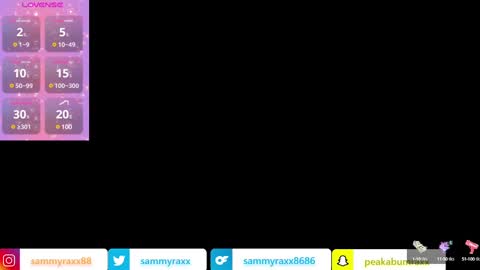 Snapshot of sammyraxx chatting on 12.20.24 Sammy Raxx online show from 12.20.24