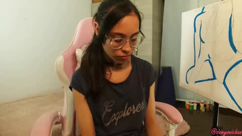 Snapshot of samyonichan chatting on 12.05.24 Special show on 17 december and 23 UwU online show from 12.05.24