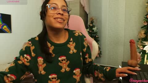 Snapshot of samyonichan chatting on 12.25.24 Special show on 17 december and 23 UwU online show from 12.25.24