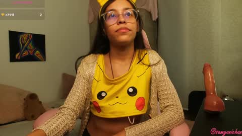 Snapshot of samyonichan chatting on 01.10.25 Special show on 17 december and 23 UwU online show from 01.10.25