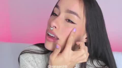 Snapshot of saraarchbould chatting on 10.29.25 Sara online show from 10.29.25