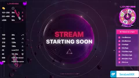 SeraLeeXXX online show from 10.16.25