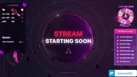 SeraLeeXXX online show from 10.21.25