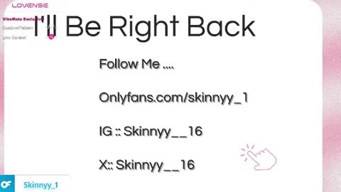 Skinnyy   online show from 04.11.26