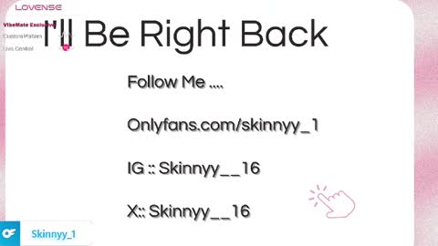 Skinnyy   online show from 05.13.26