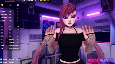 SkyeAnette online show from 03.21.26