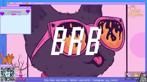 Snapshot of sweet_bluee chatting on 10.13.25 Tutti  online show from 10.13.25