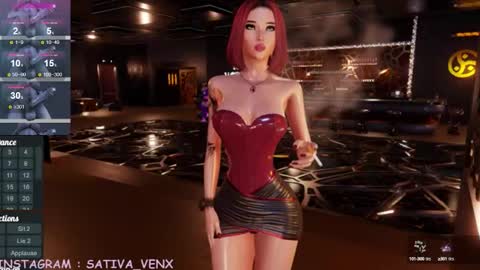 Snapshot of venussativaa chatting on 09.22.25 call me Sativaa online show from 09.22.25