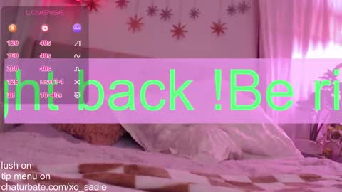 Snapshot of xo_sadie chatting on 03.01.26 Xo Sadie online show from 03.01.26