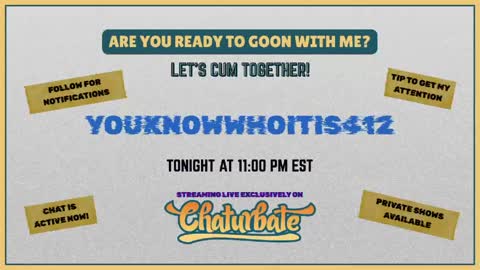 Snapshot of youknowwhoitis412 chatting on 05.19.26 Edging my Girthy Dick online show from 05.19.26