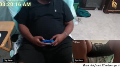 younblaccman6969 online show from 09.11.25