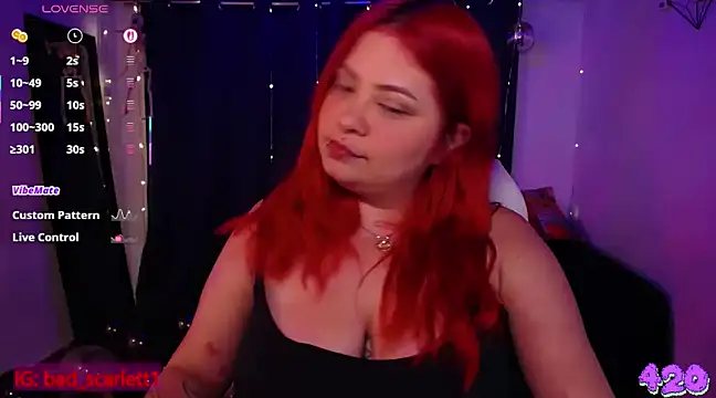 Snapshot of bad_scarlett1 chatting on 03.14.25 bad scarlett1 online show from 03.14.25