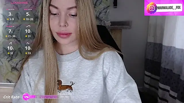 Snapshot of Marmalade_Fox chatting on 02.02.26 Marmalade Fox online show from 02.02.26