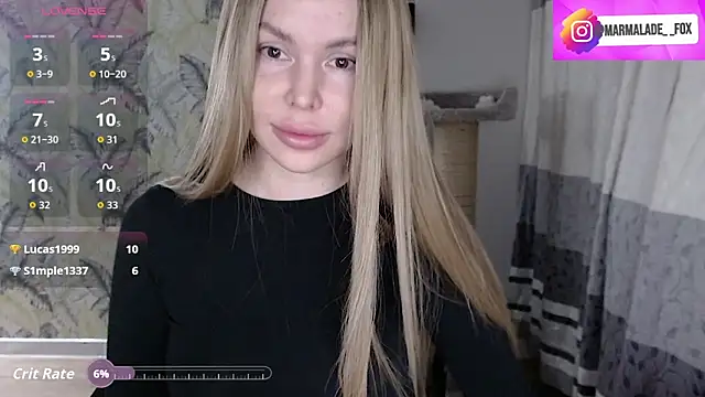 Snapshot of Marmalade_Fox chatting on 02.09.26 Marmalade Fox online show from 02.09.26