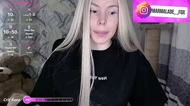 Snapshot of Marmalade_Fox chatting on 03.13.26 Marmalade Fox online show from 03.13.26