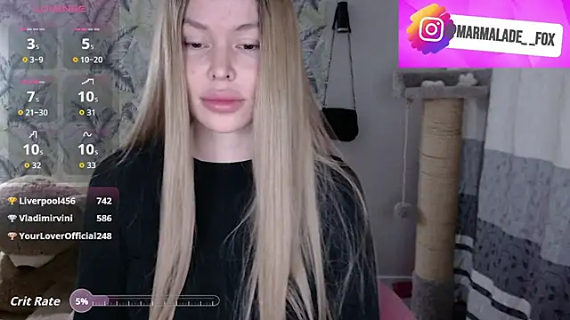 Snapshot of Marmalade_Fox chatting on 03.17.26 Marmalade Fox online show from 03.17.26