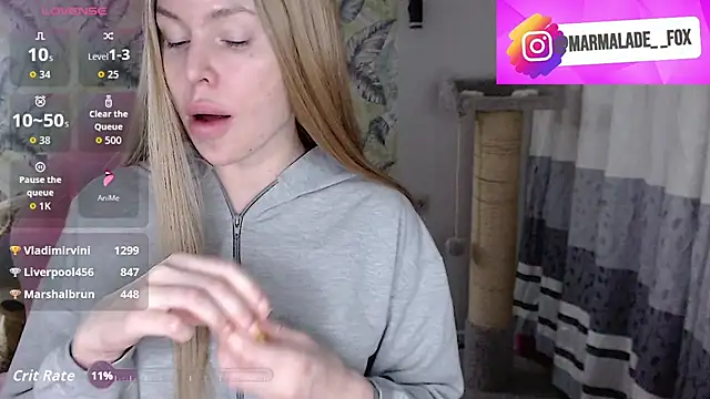 Snapshot of Marmalade_Fox chatting on 03.20.26 Marmalade Fox online show from 03.20.26