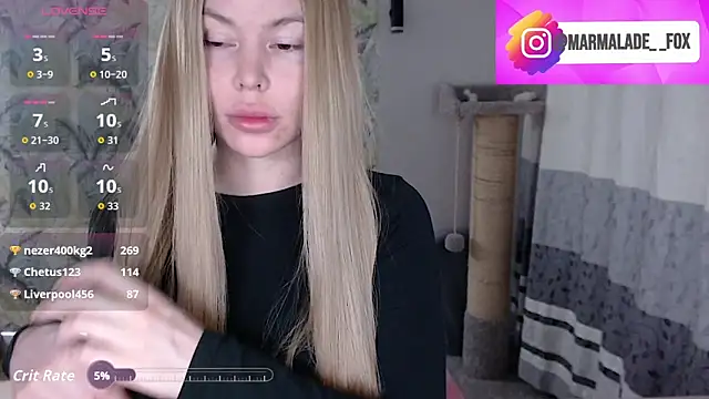 Snapshot of Marmalade_Fox chatting on 03.27.26 Marmalade Fox online show from 03.27.26