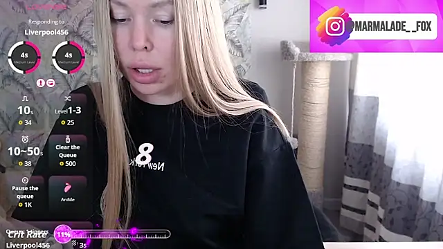 Snapshot of Marmalade_Fox chatting on 03.28.26 Marmalade Fox online show from 03.28.26