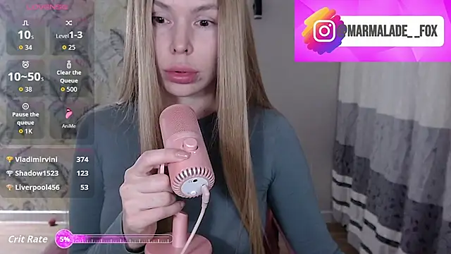 Snapshot of Marmalade_Fox chatting on 04.16.26 Marmalade Fox online show from 04.16.26