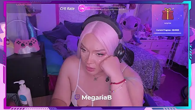 Snapshot of MegariaB chatting on 12.06.24 MegariaB online show from 12.06.24