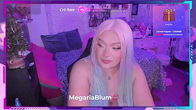 Snapshot of MegariaB chatting on 12.12.24 MegariaB online show from 12.12.24