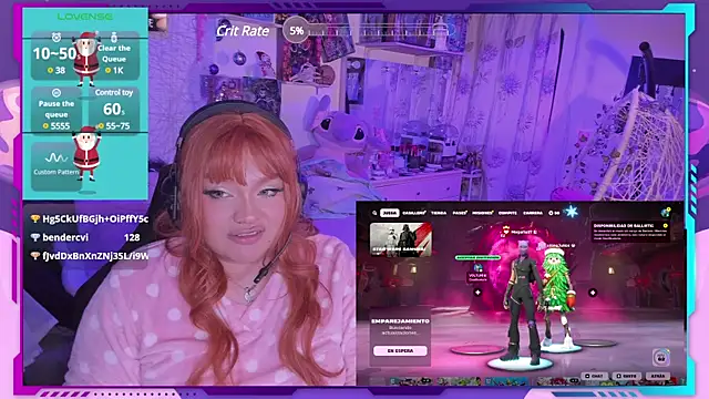 Snapshot of MegariaB chatting on 12.25.24 MegariaB online show from 12.25.24