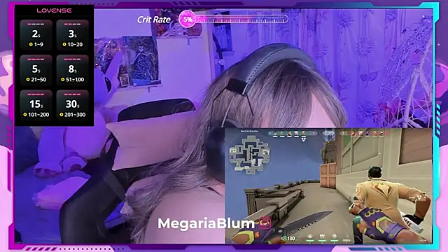 Snapshot of MegariaB chatting on 01.17.25 MegariaB online show from 01.17.25