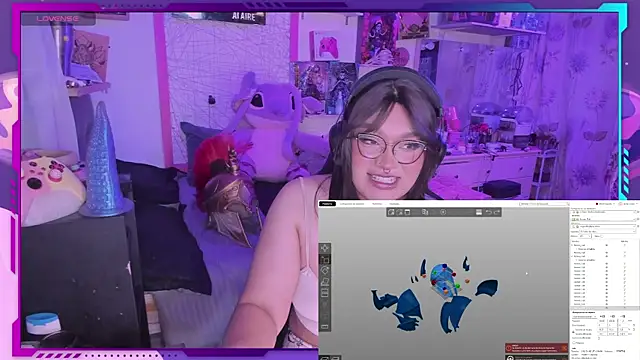 Snapshot of MegariaB chatting on 02.01.25 MegariaB online show from 02.01.25