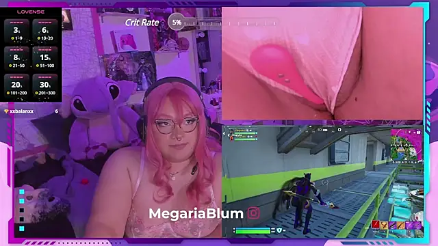 Snapshot of MegariaB chatting on 02.04.25 MegariaB online show from 02.04.25