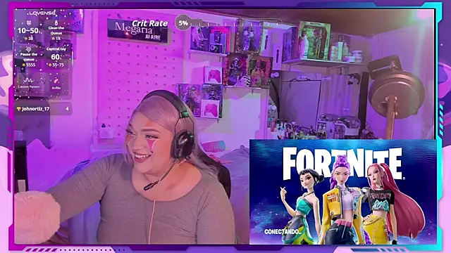 Snapshot of MegariaB chatting on 10.07.25 MegariaB online show from 10.07.25