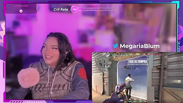 Snapshot of MegariaB chatting on 11.24.25 MegariaB online show from 11.24.25