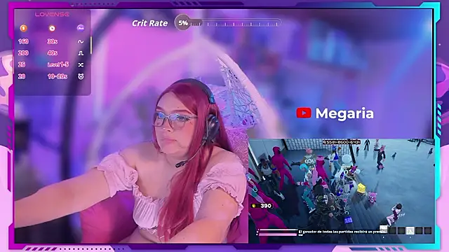 MegariaB online show from 02.15.26