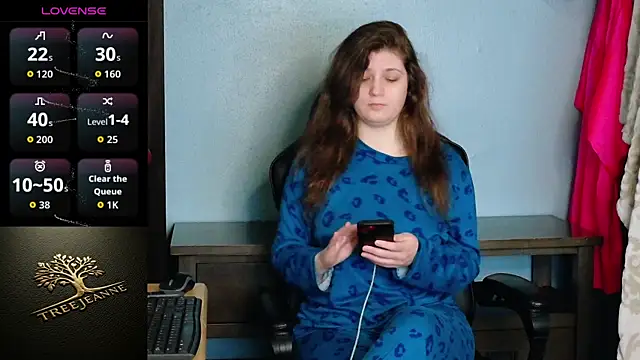 Snapshot of TreeJeanne chatting on 03.14.26 TreeJeanne online show from 03.14.26