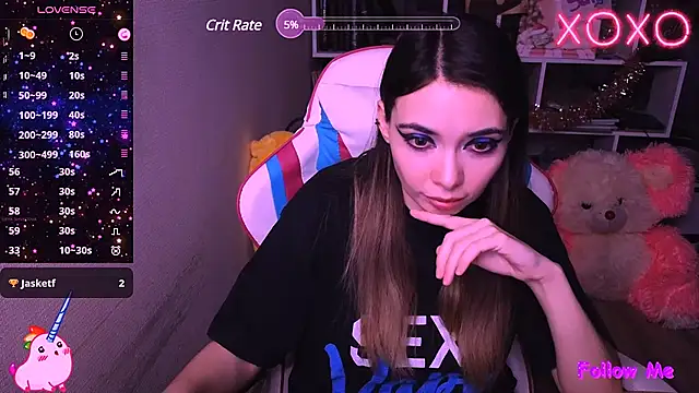 Snapshot of Sia_Shine chatting on 02.21.25 Sia Shine online show from 02.21.25