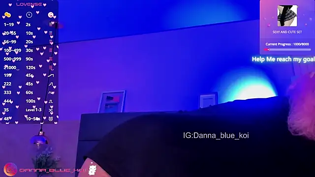 blue koi online show from 01.26.25