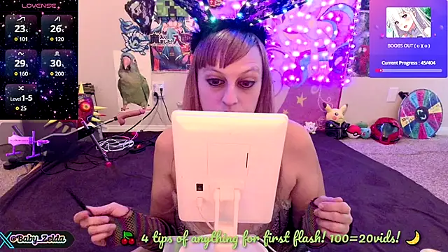 BabyZelda online show from 09.23.25