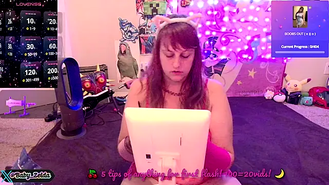BabyZelda online show from 12.23.25