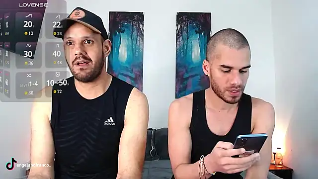 Snapshot of angelandfranco chatting on 03.13.25 angelandfranco online show from 03.13.25
