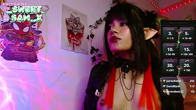 Snapshot of sweet_Samx chatting on 02.05.25 sweet Samx online show from 02.05.25