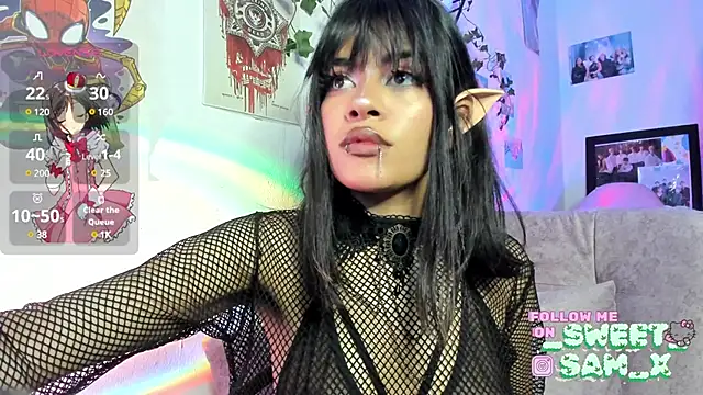 Snapshot of sweet_Samx chatting on 02.24.25 sweet Samx online show from 02.24.25