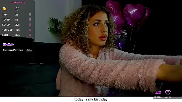 Snapshot of CurlyAnt0 chatting on 02.18.25 CurlyAnt0 online show from 02.18.25