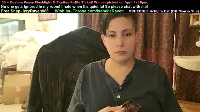 Snapshot of IsabelleRaven chatting on 03.20.26 IsabelleRaven online show from 03.20.26