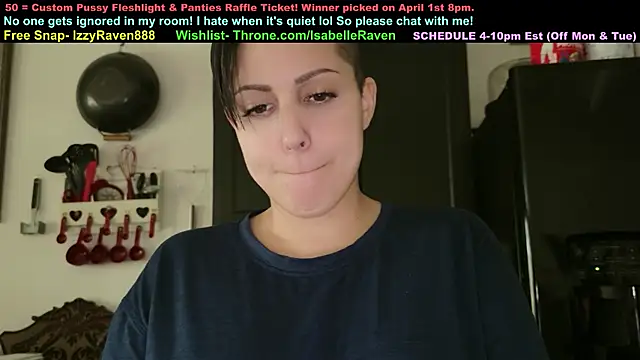 Snapshot of IsabelleRaven chatting on 03.27.26 IsabelleRaven online show from 03.27.26